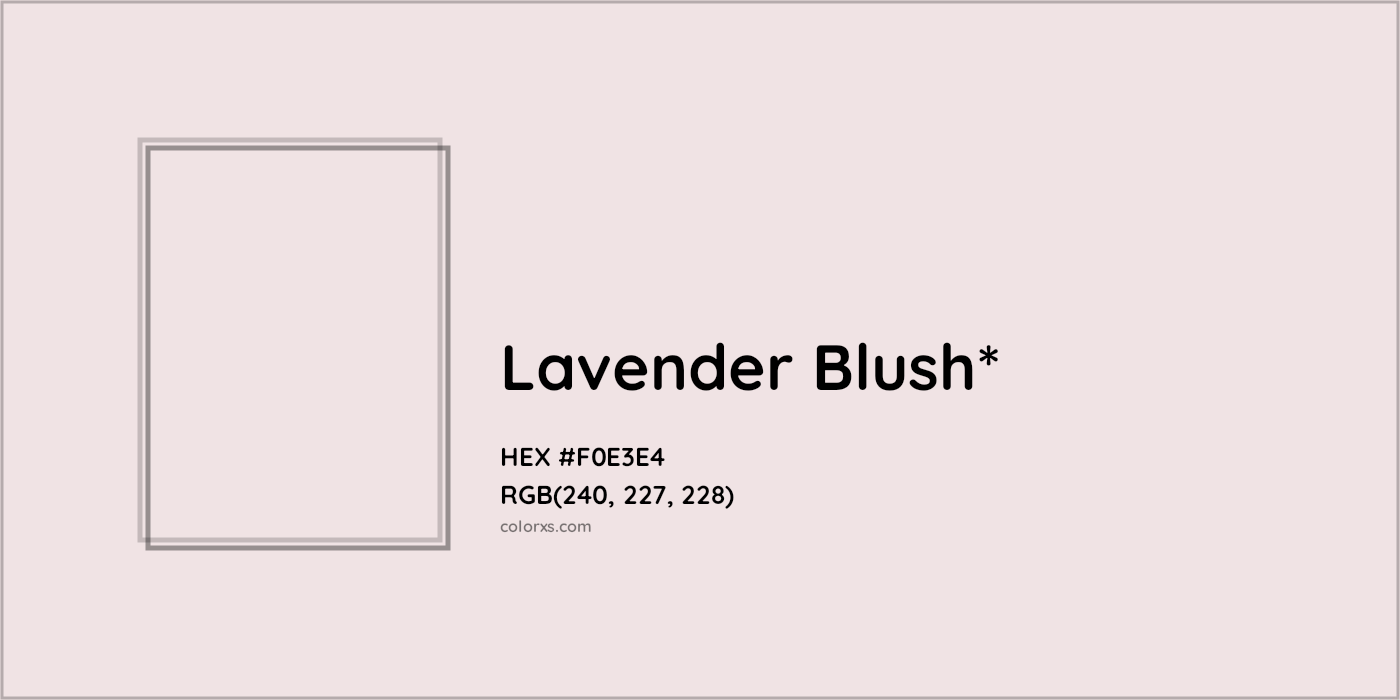 HEX #F0E3E4 Color Name, Color Code, Palettes, Similar Paints, Images