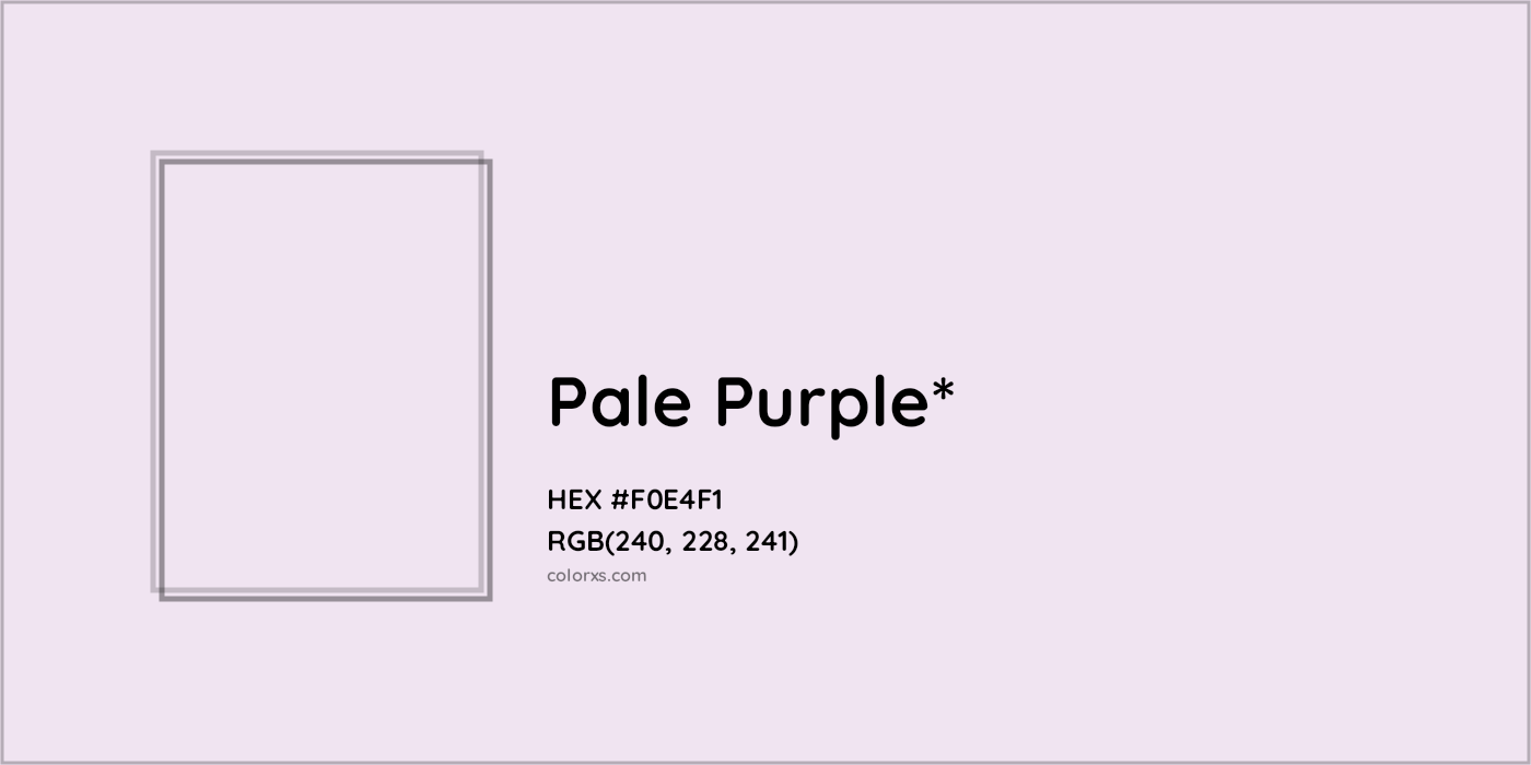 HEX #F0E4F1 Color Name, Color Code, Palettes, Similar Paints, Images