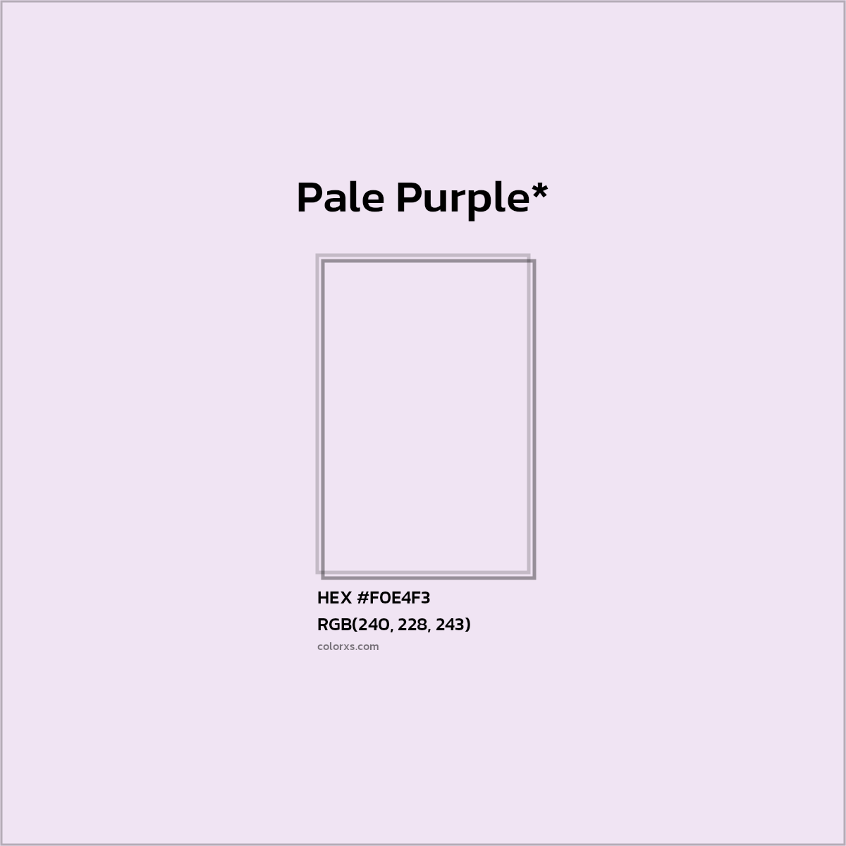 HEX #F0E4F3 Color Name, Color Code, Palettes, Similar Paints, Images