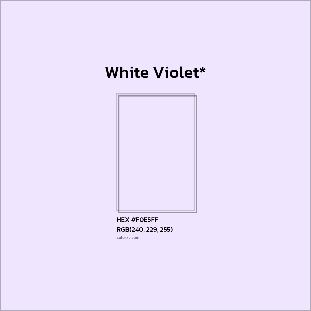HEX #F0E5FF Color Name, Color Code, Palettes, Similar Paints, Images
