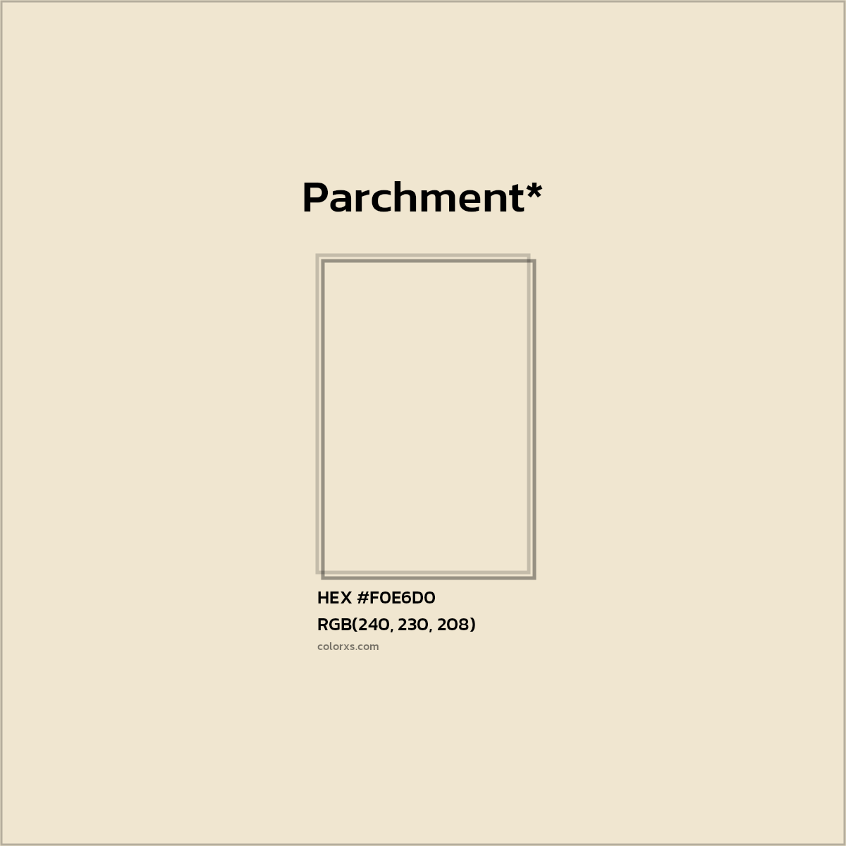 HEX #F0E6D0 Color Name, Color Code, Palettes, Similar Paints, Images