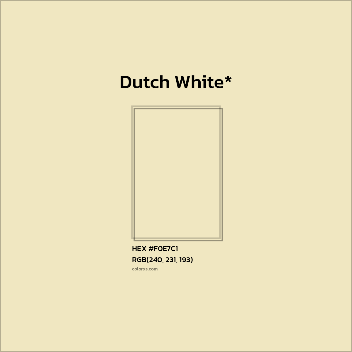 HEX #F0E7C1 Color Name, Color Code, Palettes, Similar Paints, Images