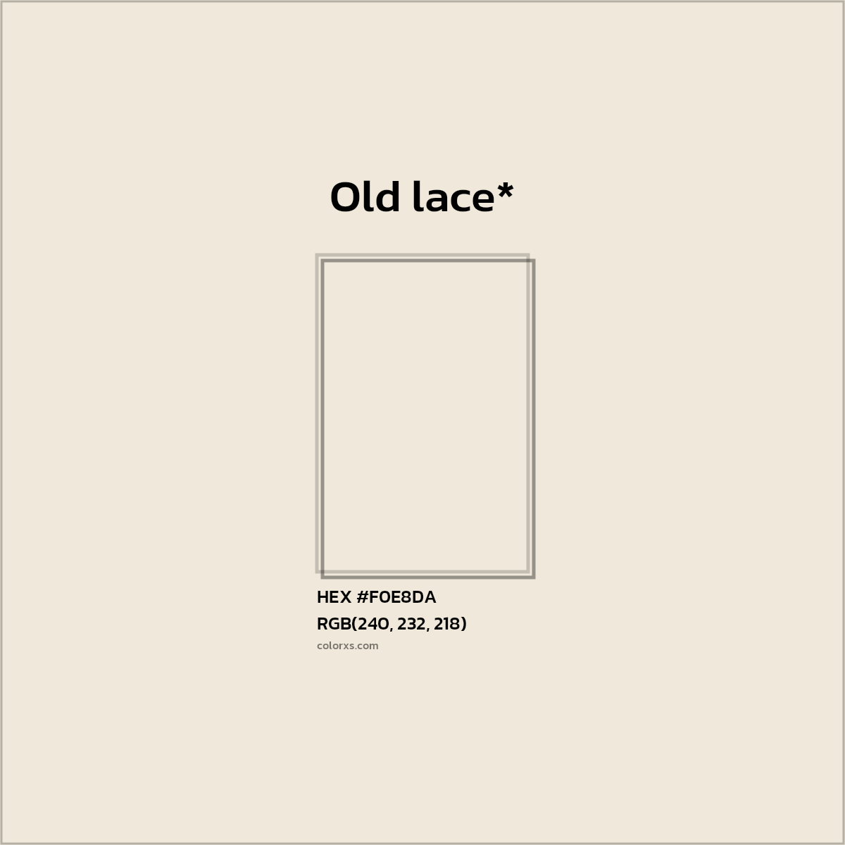 HEX #F0E8DA Color Name, Color Code, Palettes, Similar Paints, Images