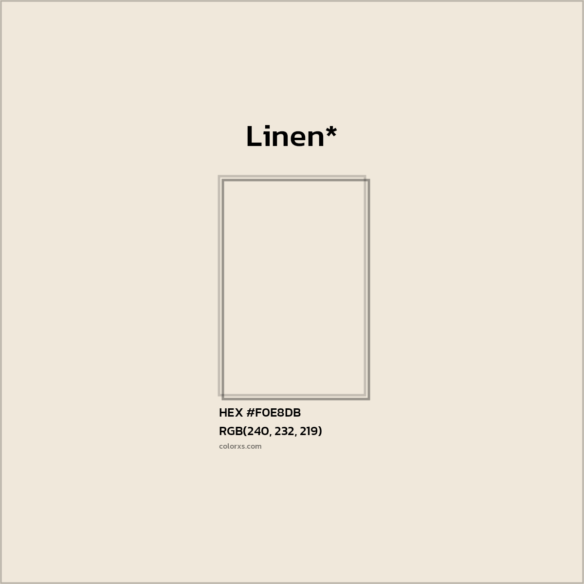 HEX #F0E8DB Color Name, Color Code, Palettes, Similar Paints, Images