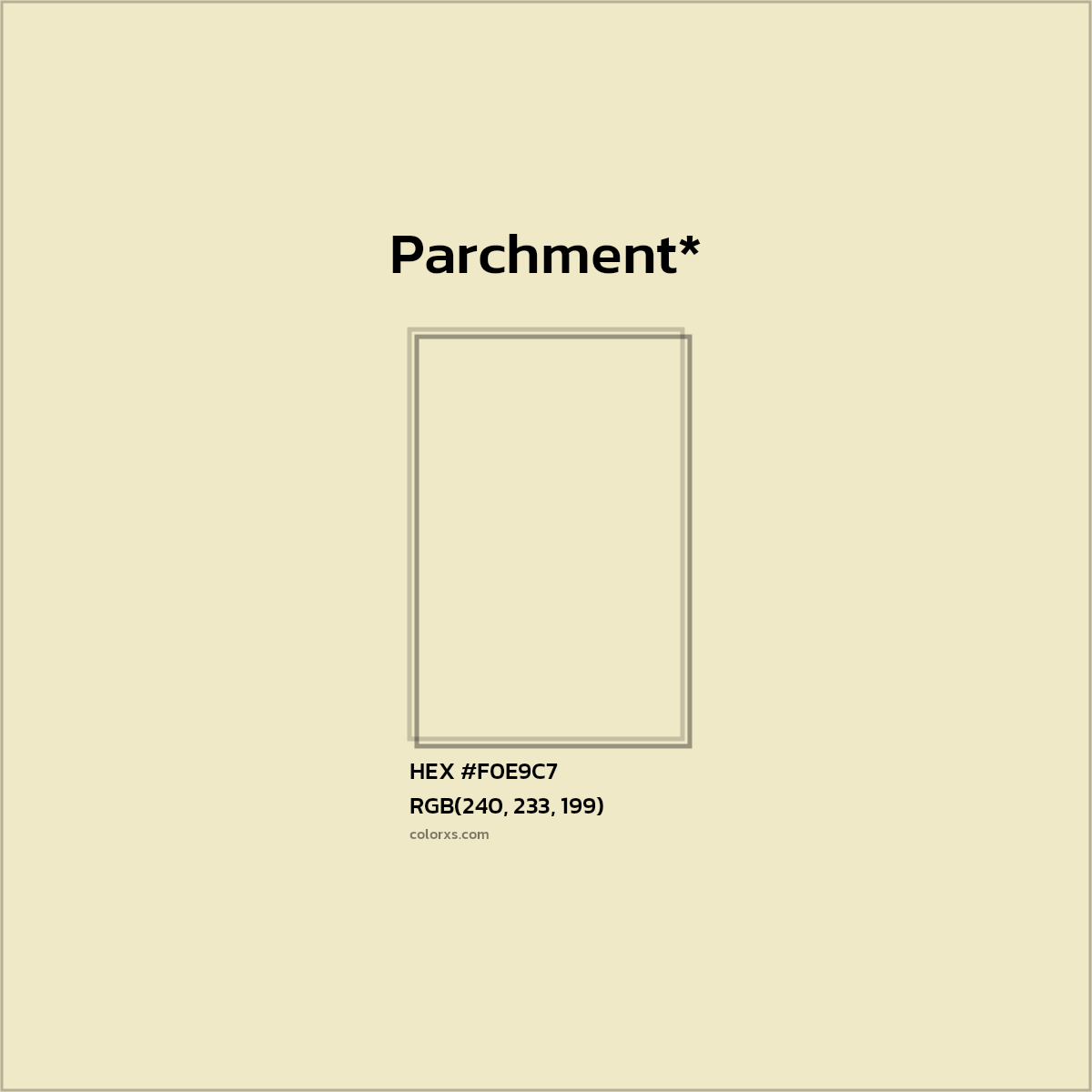 HEX #F0E9C7 Color Name, Color Code, Palettes, Similar Paints, Images