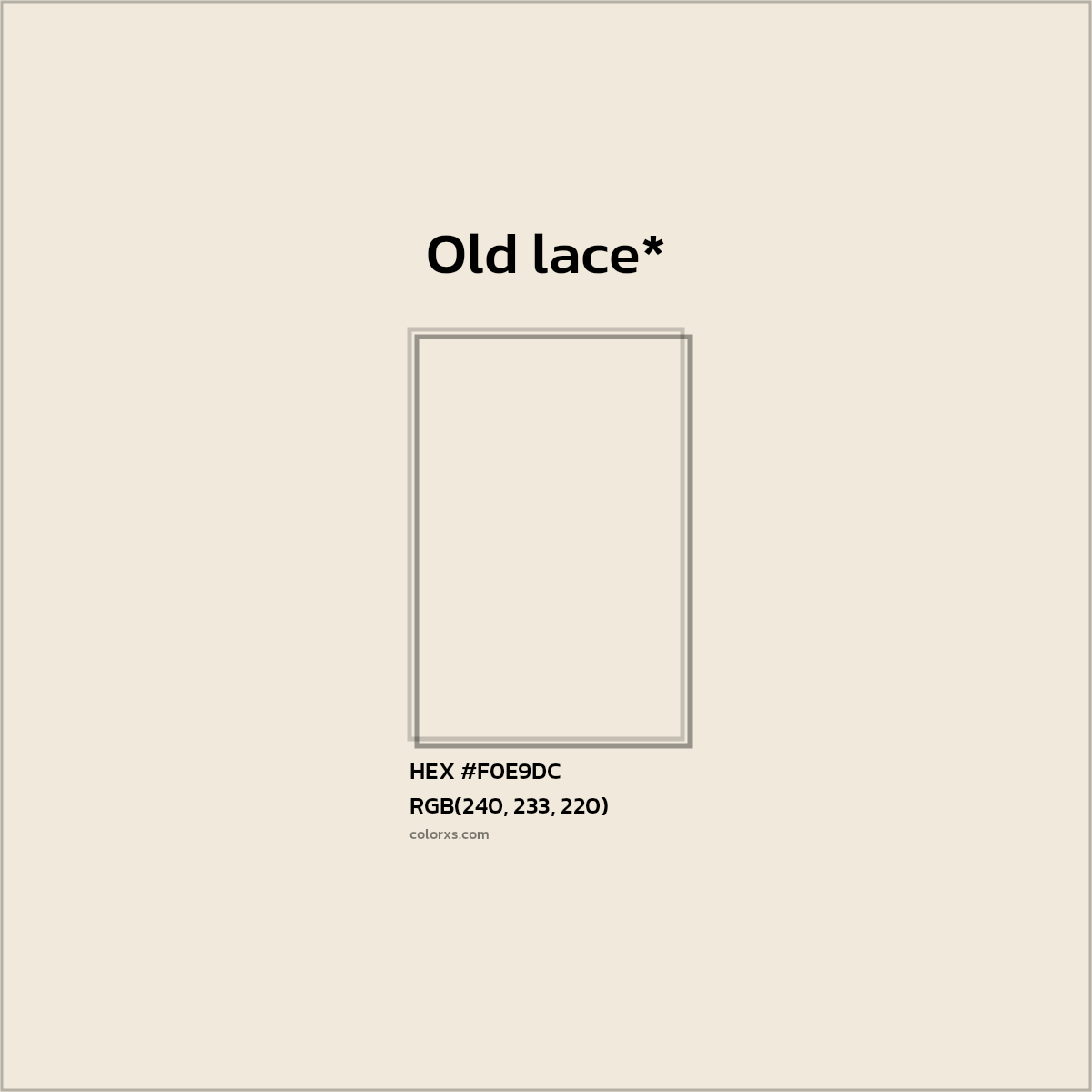 HEX #F0E9DC Color Name, Color Code, Palettes, Similar Paints, Images