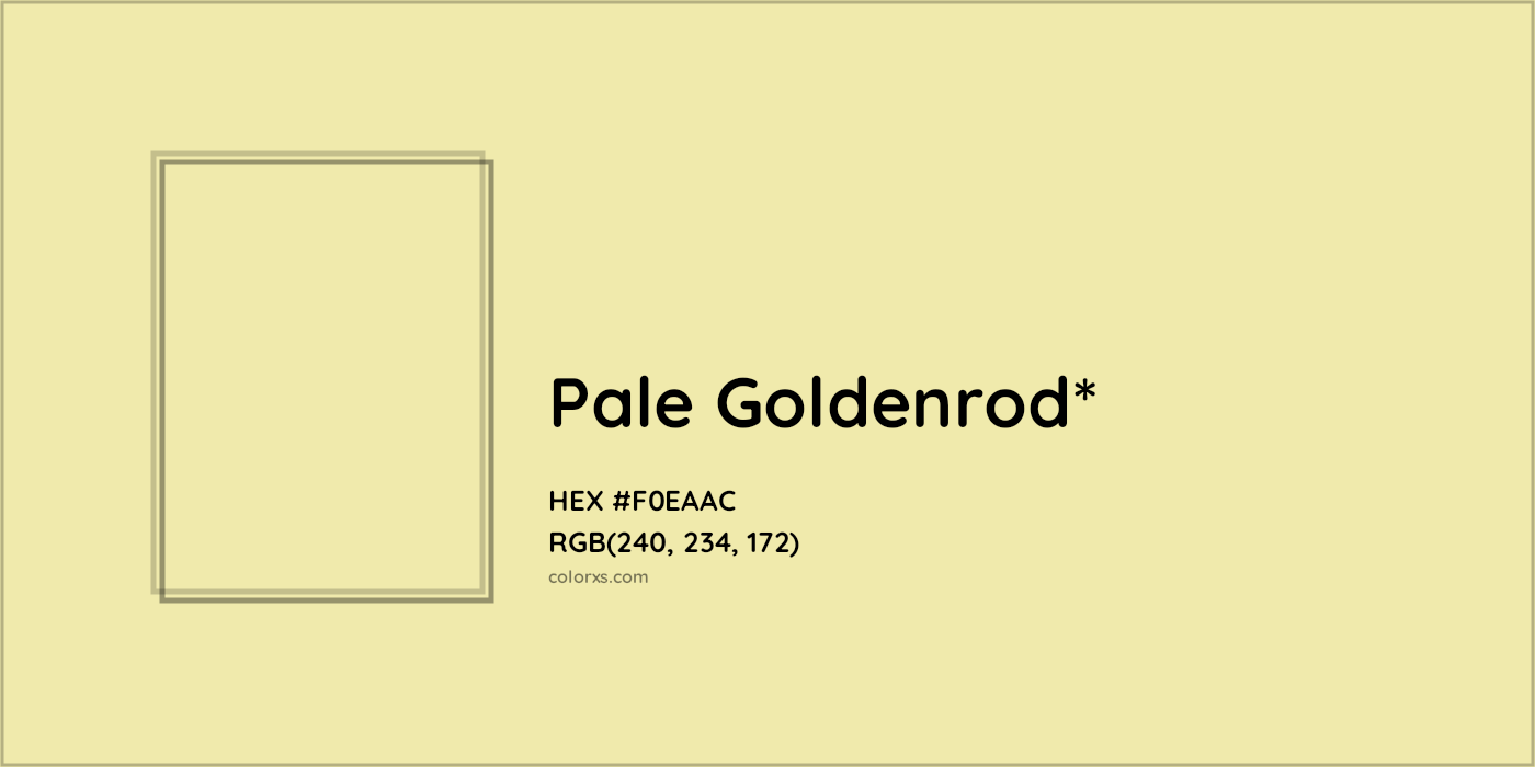 HEX #F0EAAC Color Name, Color Code, Palettes, Similar Paints, Images