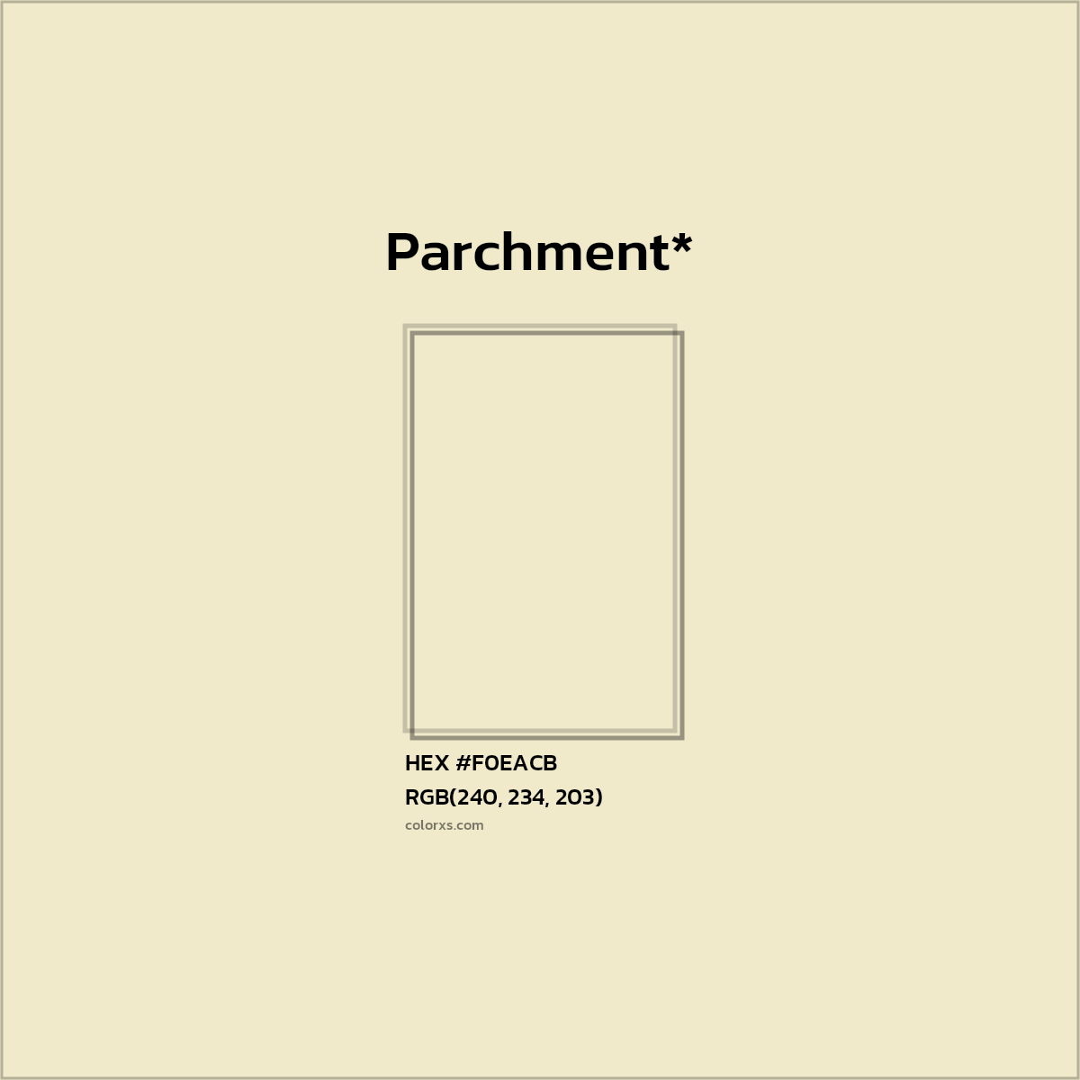 HEX #F0EACB Color Name, Color Code, Palettes, Similar Paints, Images