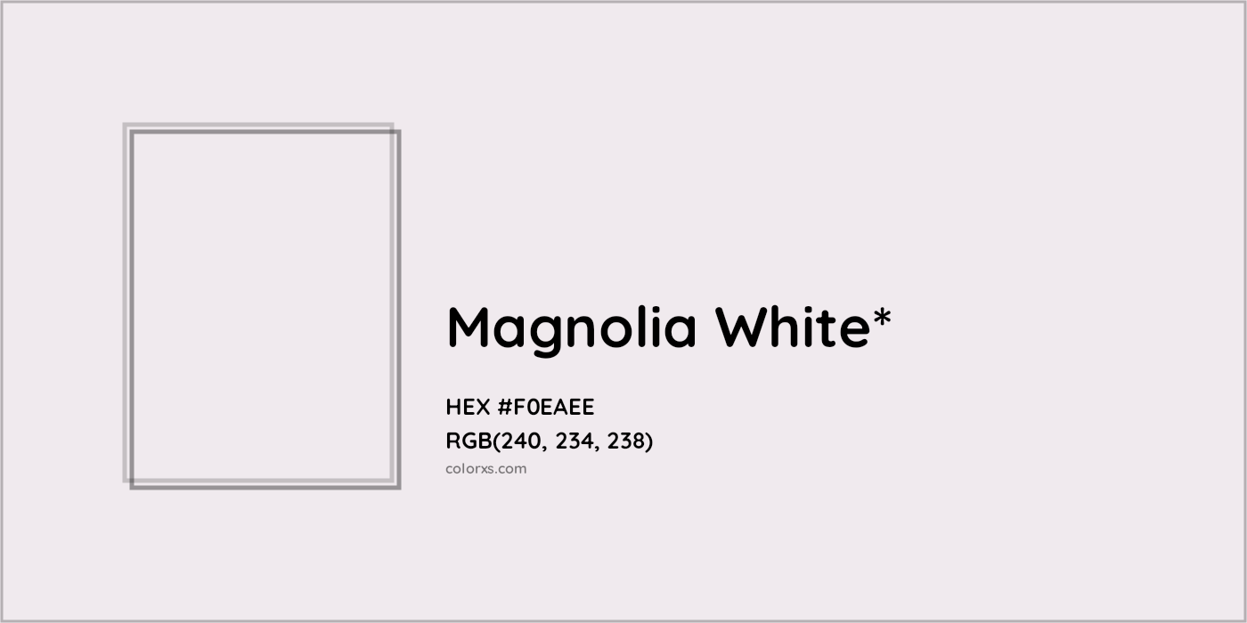 HEX #F0EAEE Color Name, Color Code, Palettes, Similar Paints, Images