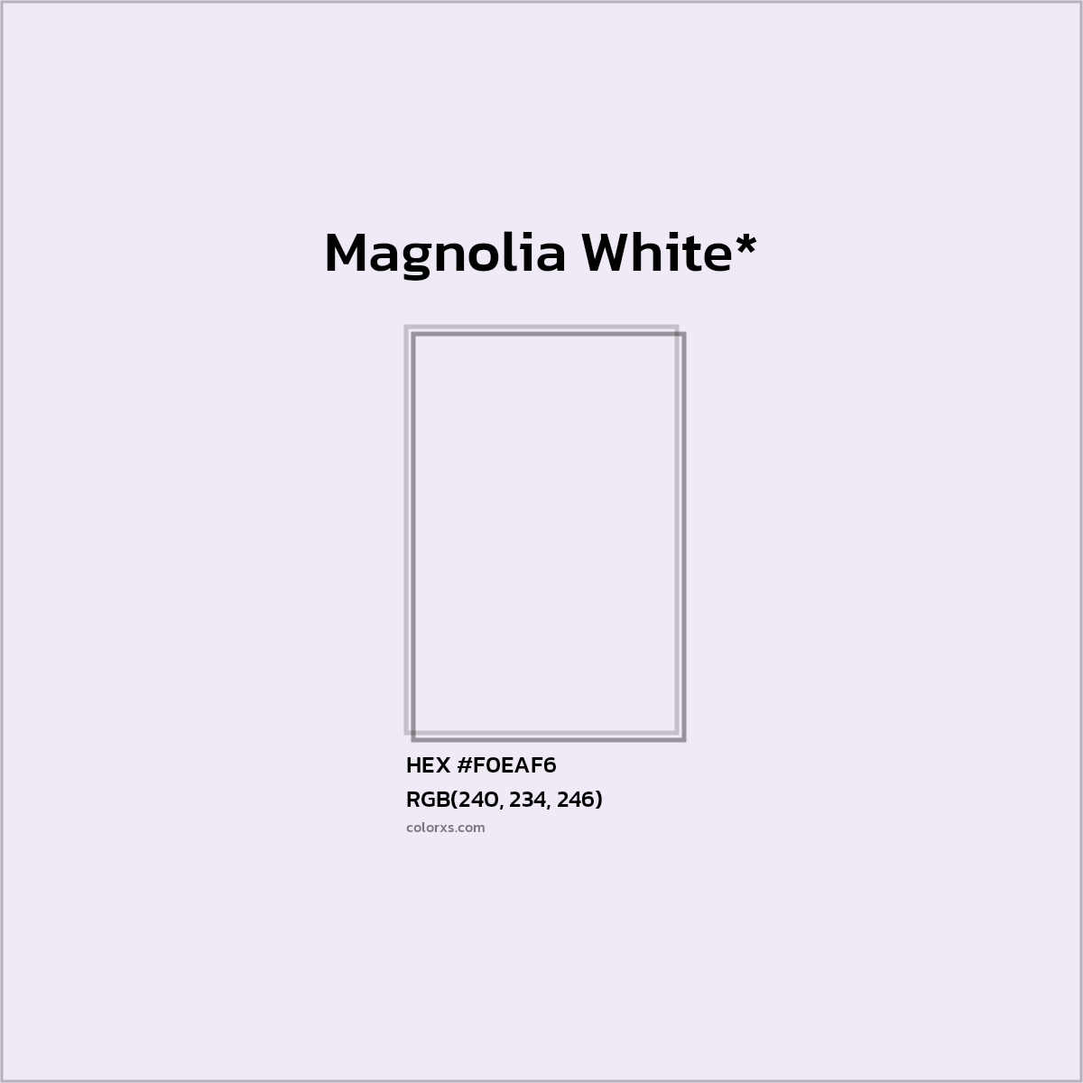 HEX #F0EAF6 Color Name, Color Code, Palettes, Similar Paints, Images