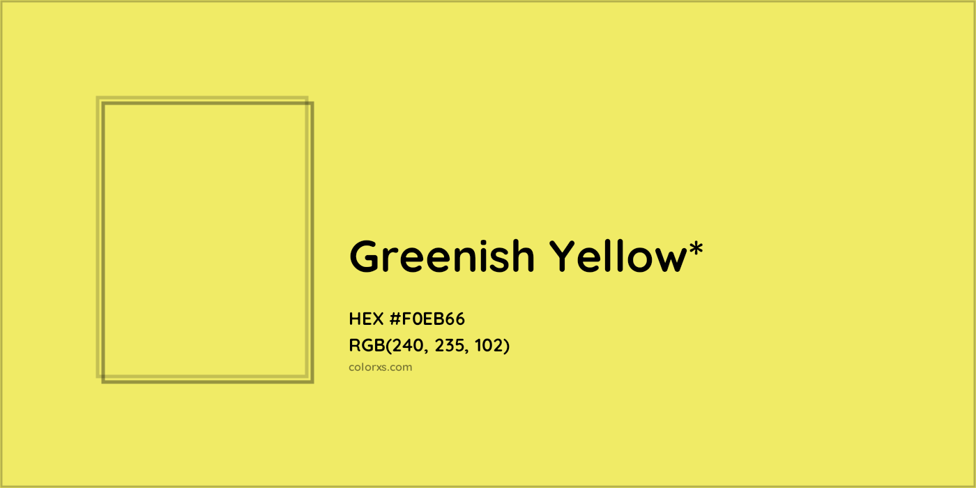 HEX #F0EB66 Color Name, Color Code, Palettes, Similar Paints, Images