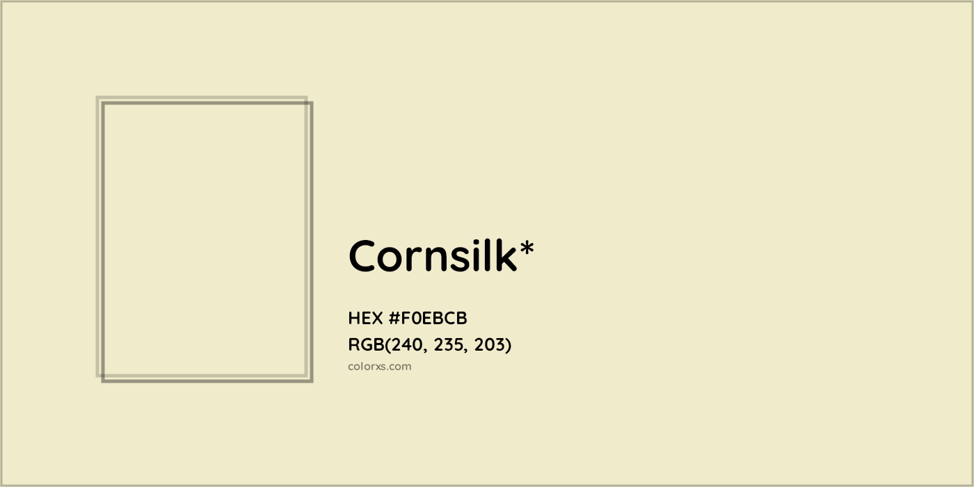 HEX #F0EBCB Color Name, Color Code, Palettes, Similar Paints, Images