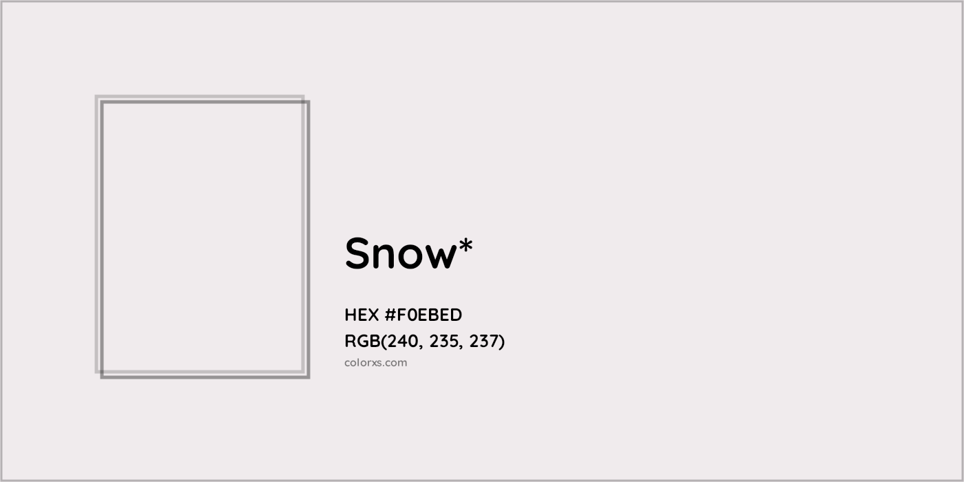 HEX #F0EBED Color Name, Color Code, Palettes, Similar Paints, Images
