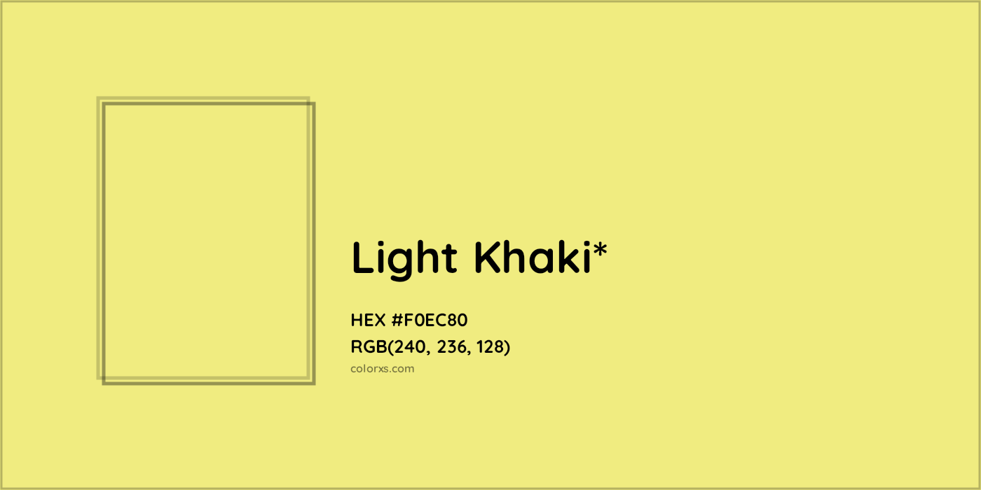 HEX #F0EC80 Color Name, Color Code, Palettes, Similar Paints, Images