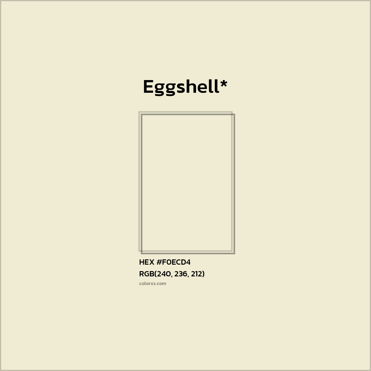 HEX #F0ECD4 Color Name, Color Code, Palettes, Similar Paints, Images