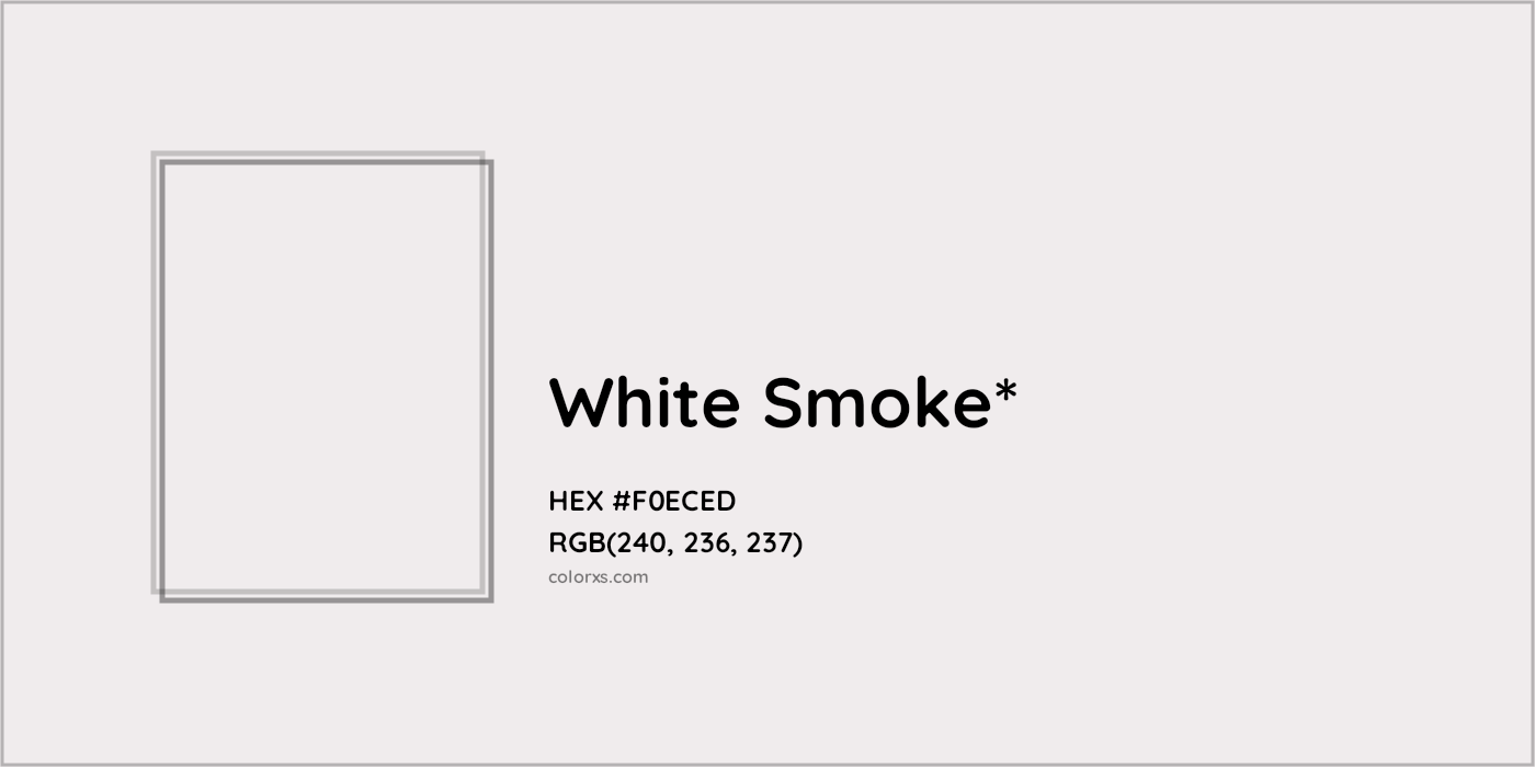 HEX #F0ECED Color Name, Color Code, Palettes, Similar Paints, Images