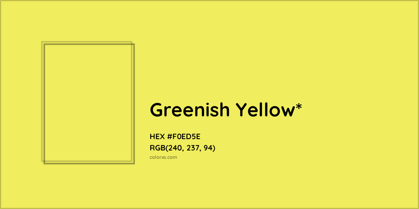 HEX #F0ED5E Color Name, Color Code, Palettes, Similar Paints, Images