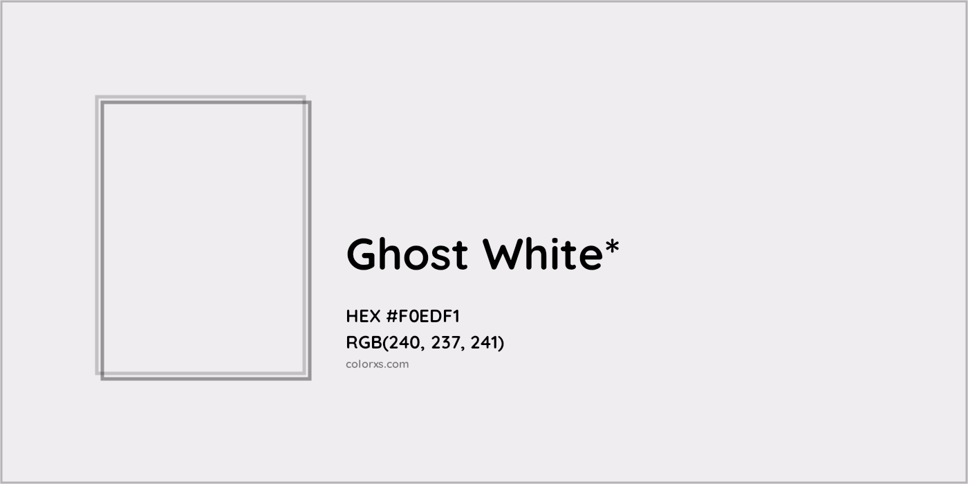 HEX #F0EDF1 Color Name, Color Code, Palettes, Similar Paints, Images