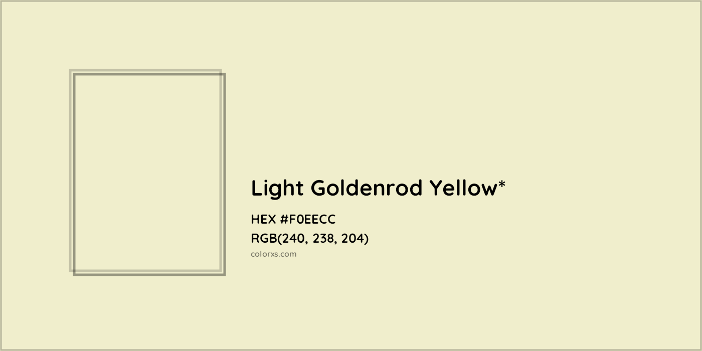 HEX #F0EECC Color Name, Color Code, Palettes, Similar Paints, Images