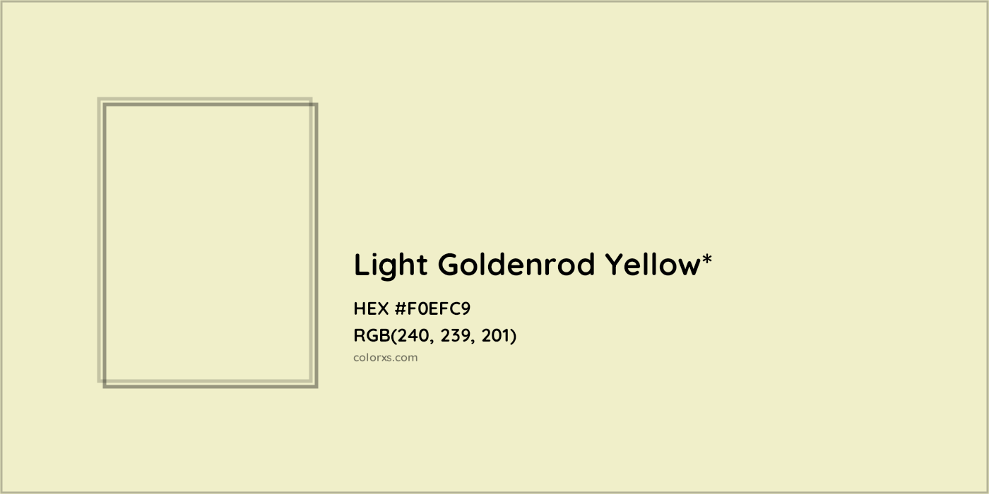 HEX #F0EFC9 Color Name, Color Code, Palettes, Similar Paints, Images