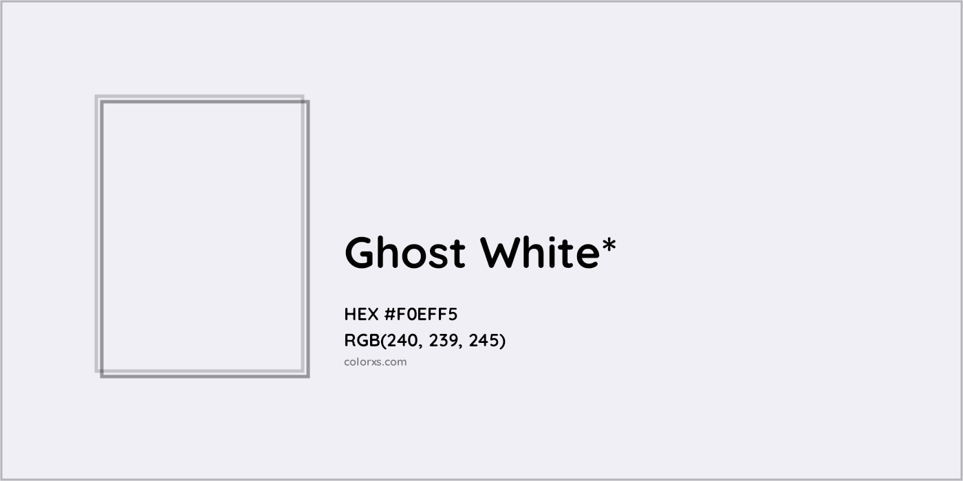 HEX #F0EFF5 Color Name, Color Code, Palettes, Similar Paints, Images