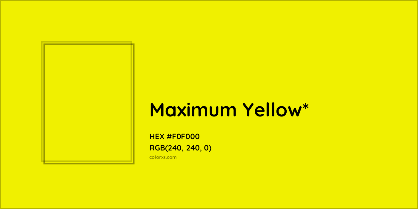 HEX #F0F000 Color Name, Color Code, Palettes, Similar Paints, Images