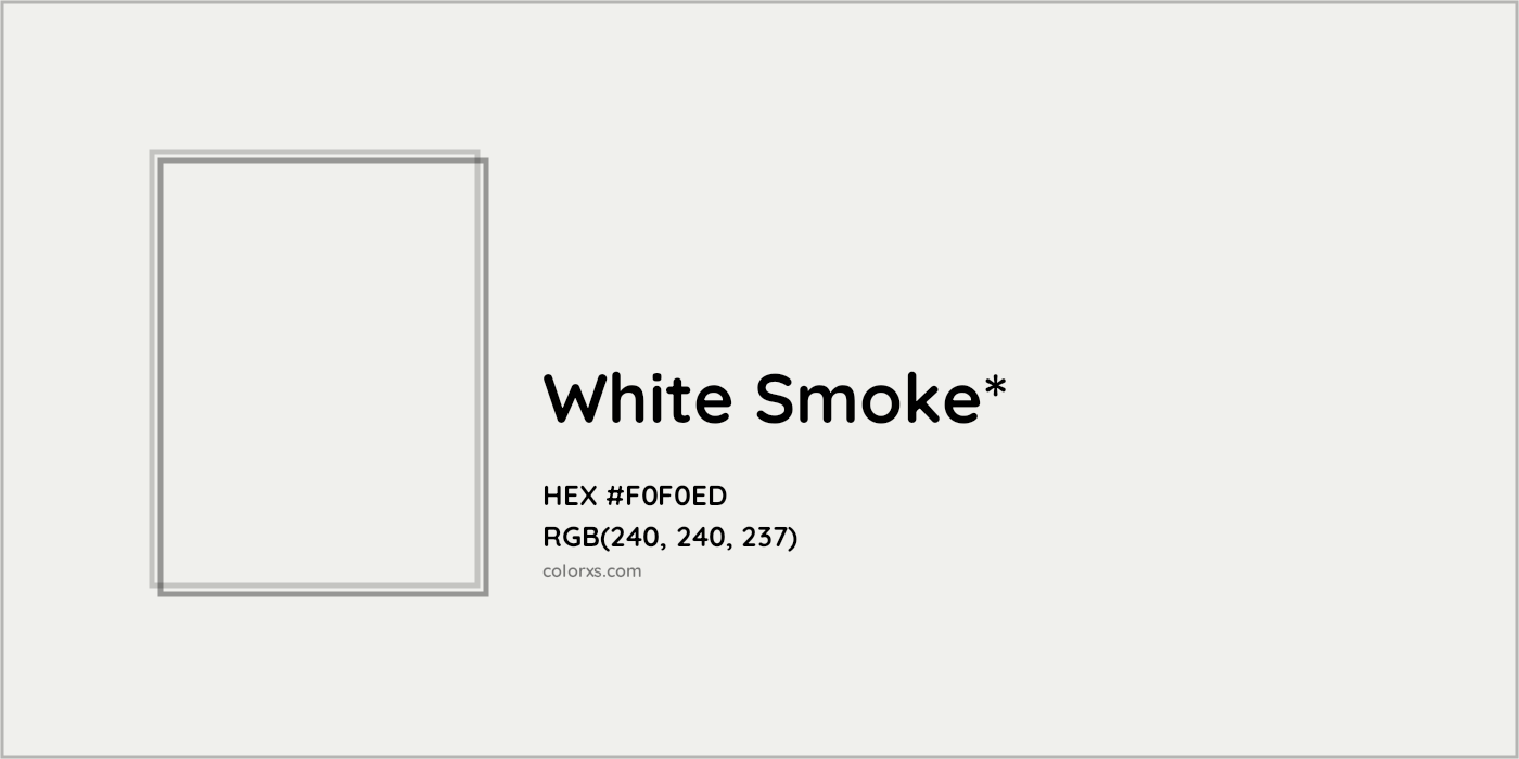 HEX #F0F0ED Color Name, Color Code, Palettes, Similar Paints, Images