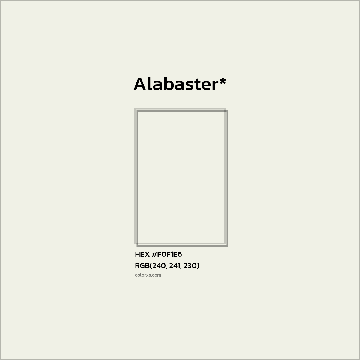 HEX #F0F1E6 Color Name, Color Code, Palettes, Similar Paints, Images