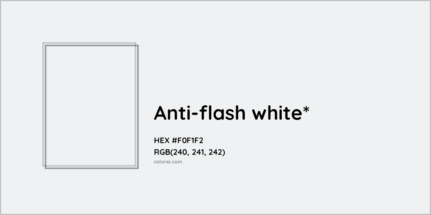 HEX #F0F1F2 Color Name, Color Code, Palettes, Similar Paints, Images