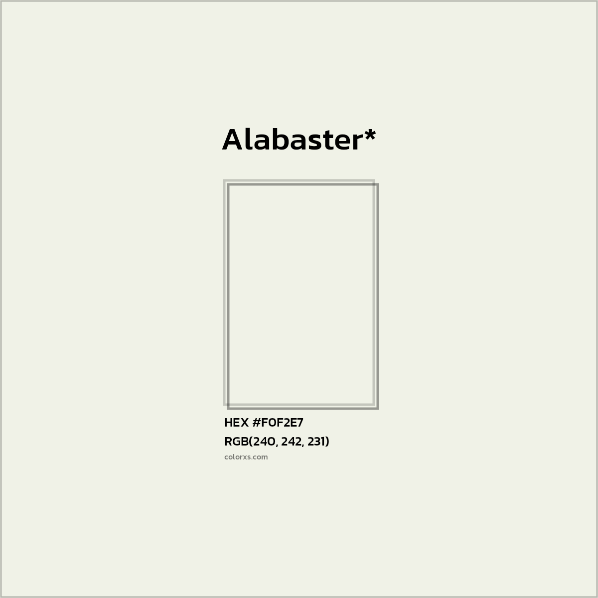 HEX #F0F2E7 Color Name, Color Code, Palettes, Similar Paints, Images