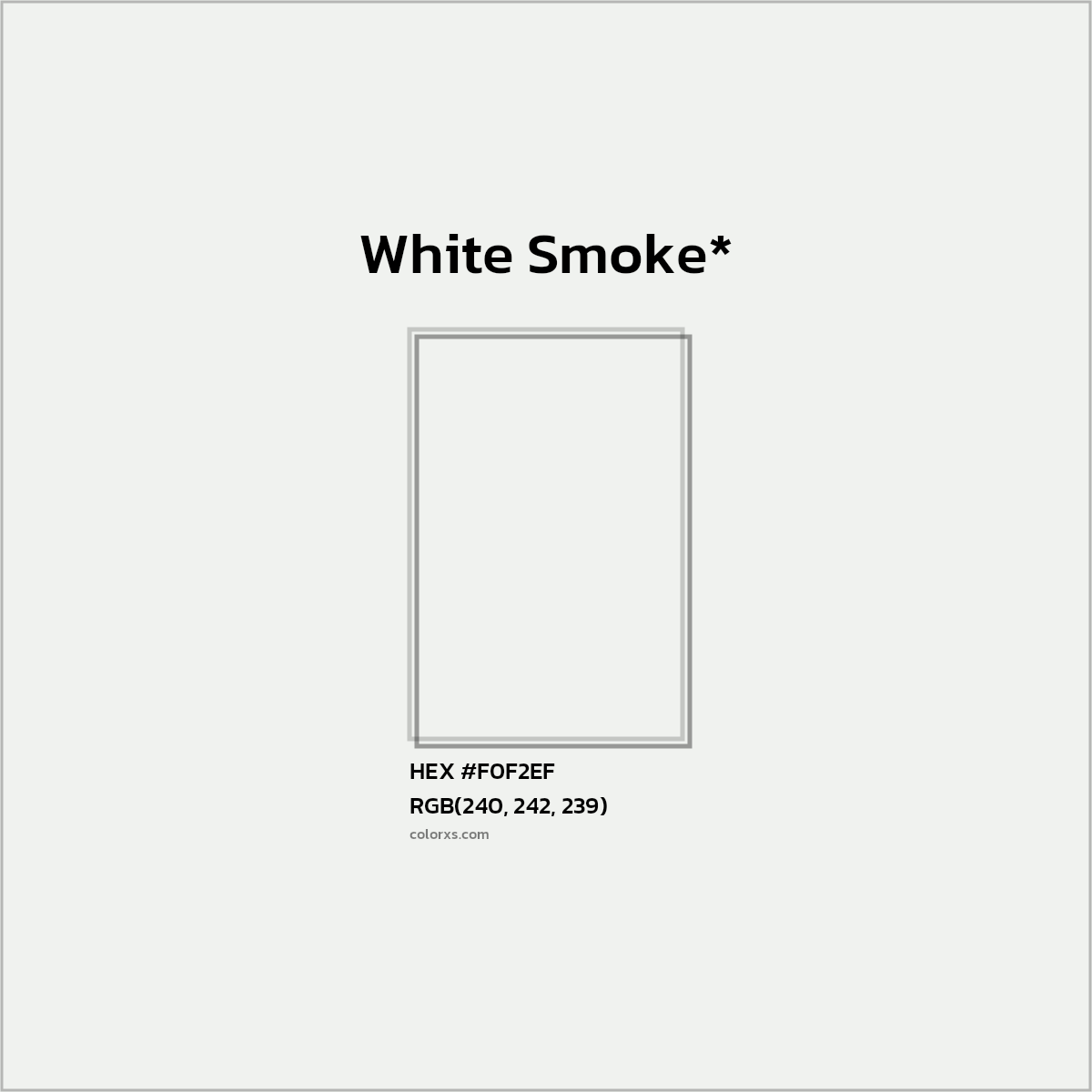 HEX #F0F2EF Color Name, Color Code, Palettes, Similar Paints, Images