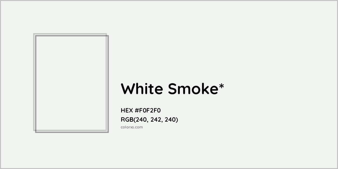 HEX #F0F2F0 Color Name, Color Code, Palettes, Similar Paints, Images
