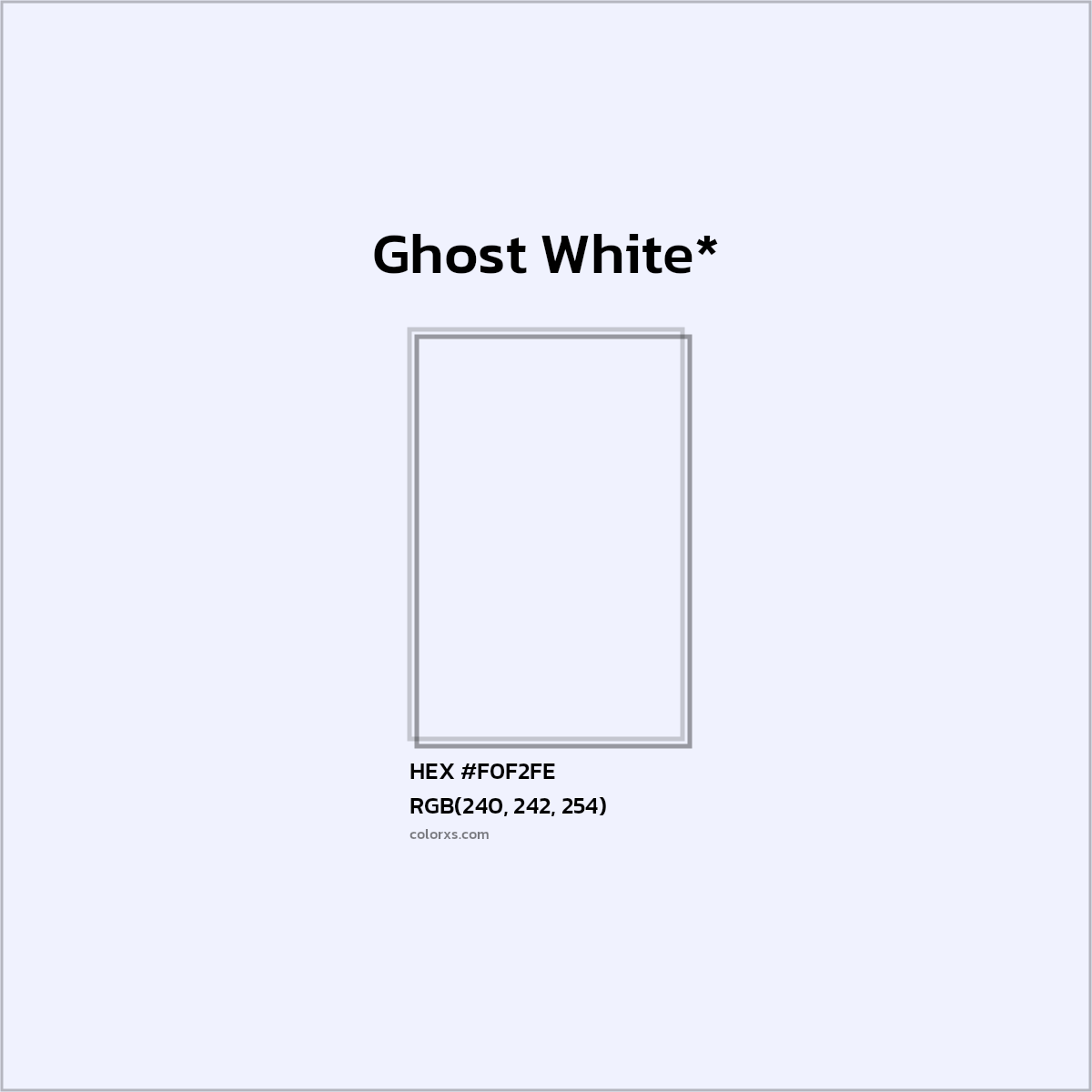 HEX #F0F2FE Color Name, Color Code, Palettes, Similar Paints, Images