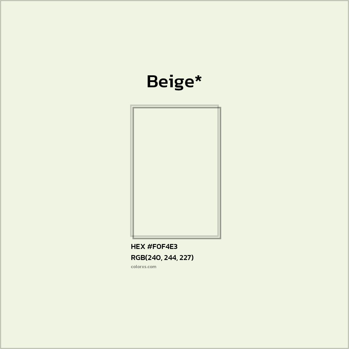 HEX #F0F4E3 Color Name, Color Code, Palettes, Similar Paints, Images