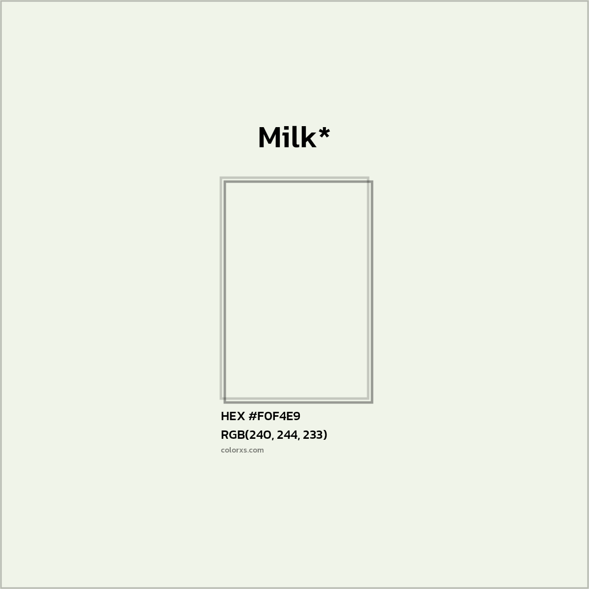 HEX #F0F4E9 Color Name, Color Code, Palettes, Similar Paints, Images
