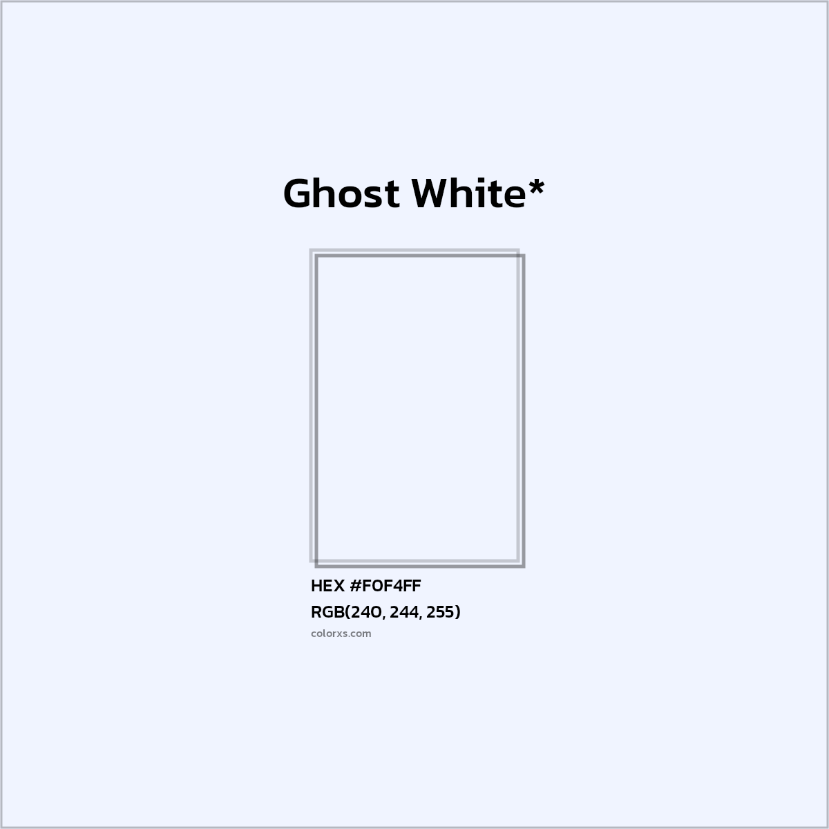 HEX #F0F4FF Color Name, Color Code, Palettes, Similar Paints, Images