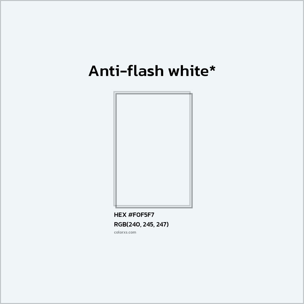 HEX #F0F5F7 Color Name, Color Code, Palettes, Similar Paints, Images