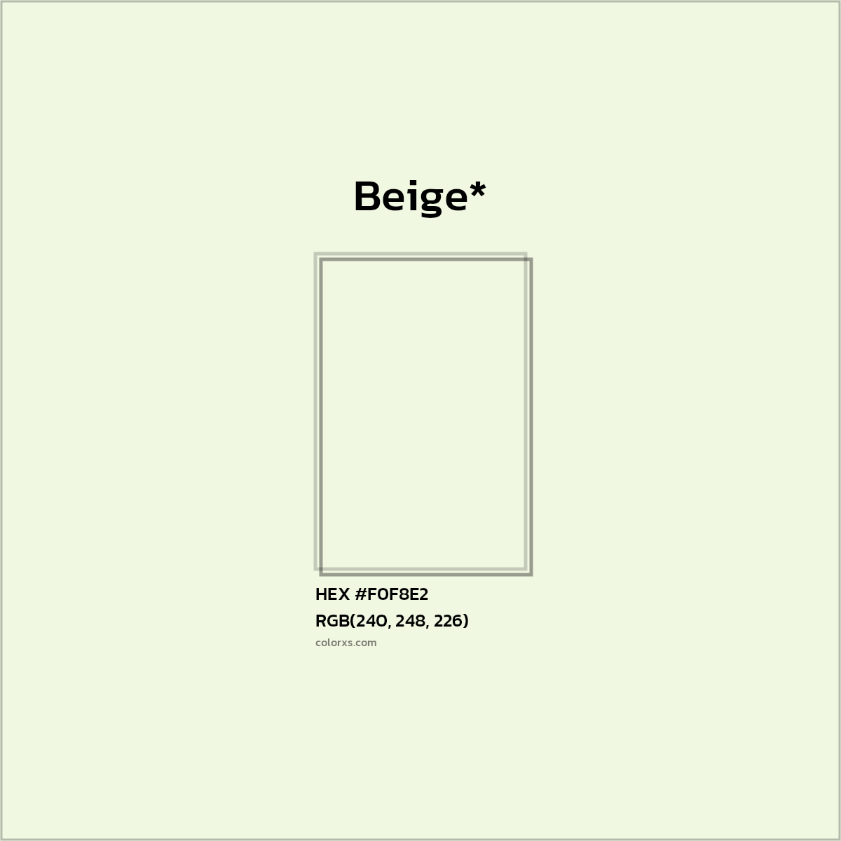 HEX #F0F8E2 Color Name, Color Code, Palettes, Similar Paints, Images