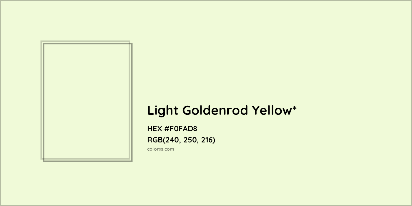 HEX #F0FAD8 Color Name, Color Code, Palettes, Similar Paints, Images