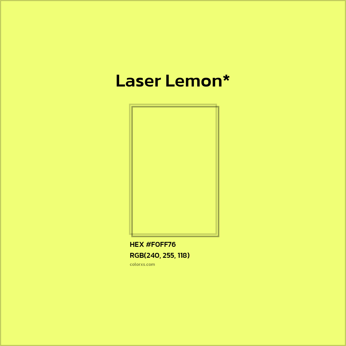 HEX #F0FF76 Color Name, Color Code, Palettes, Similar Paints, Images