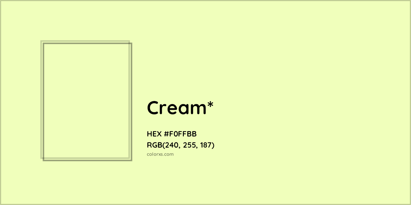 HEX #F0FFBB Color Name, Color Code, Palettes, Similar Paints, Images