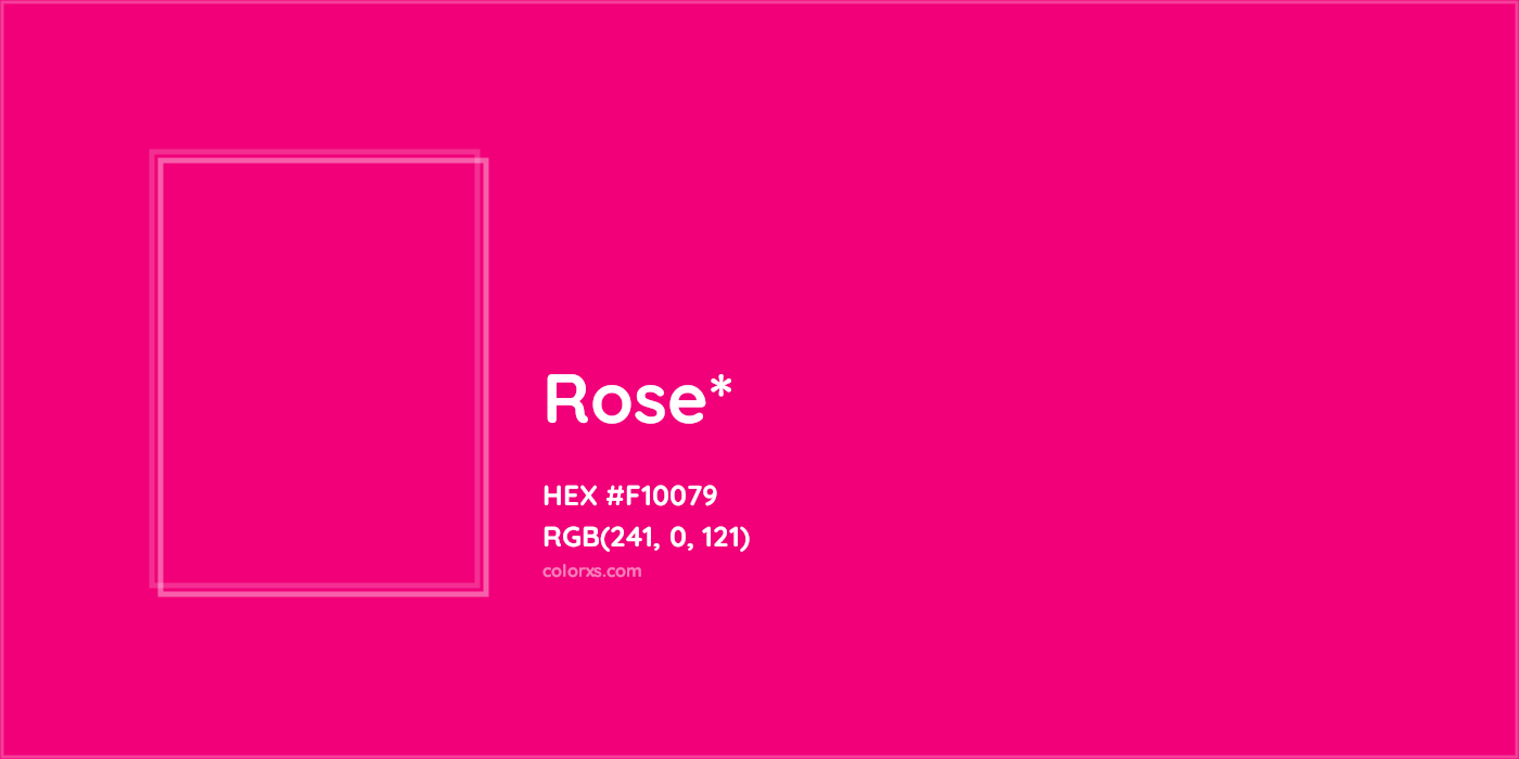 HEX #F10079 Color Name, Color Code, Palettes, Similar Paints, Images