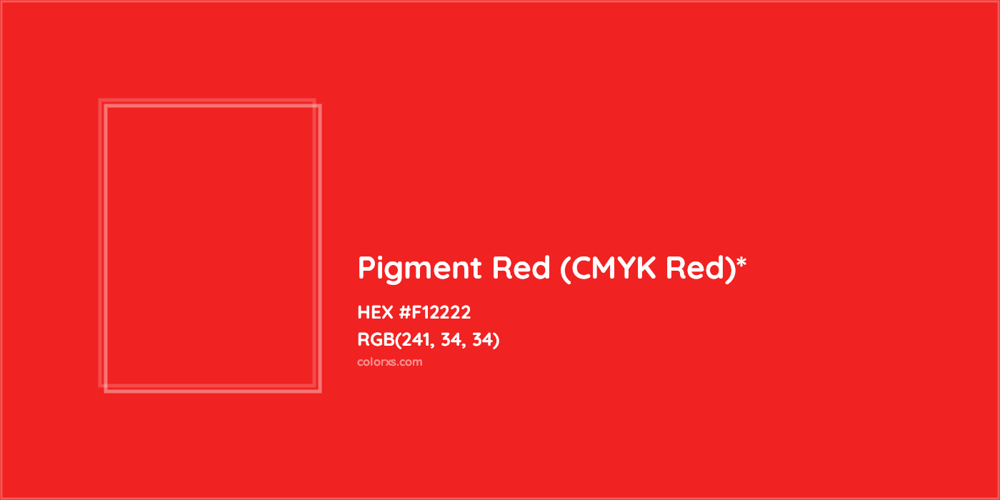 HEX #F12222 Color Name, Color Code, Palettes, Similar Paints, Images