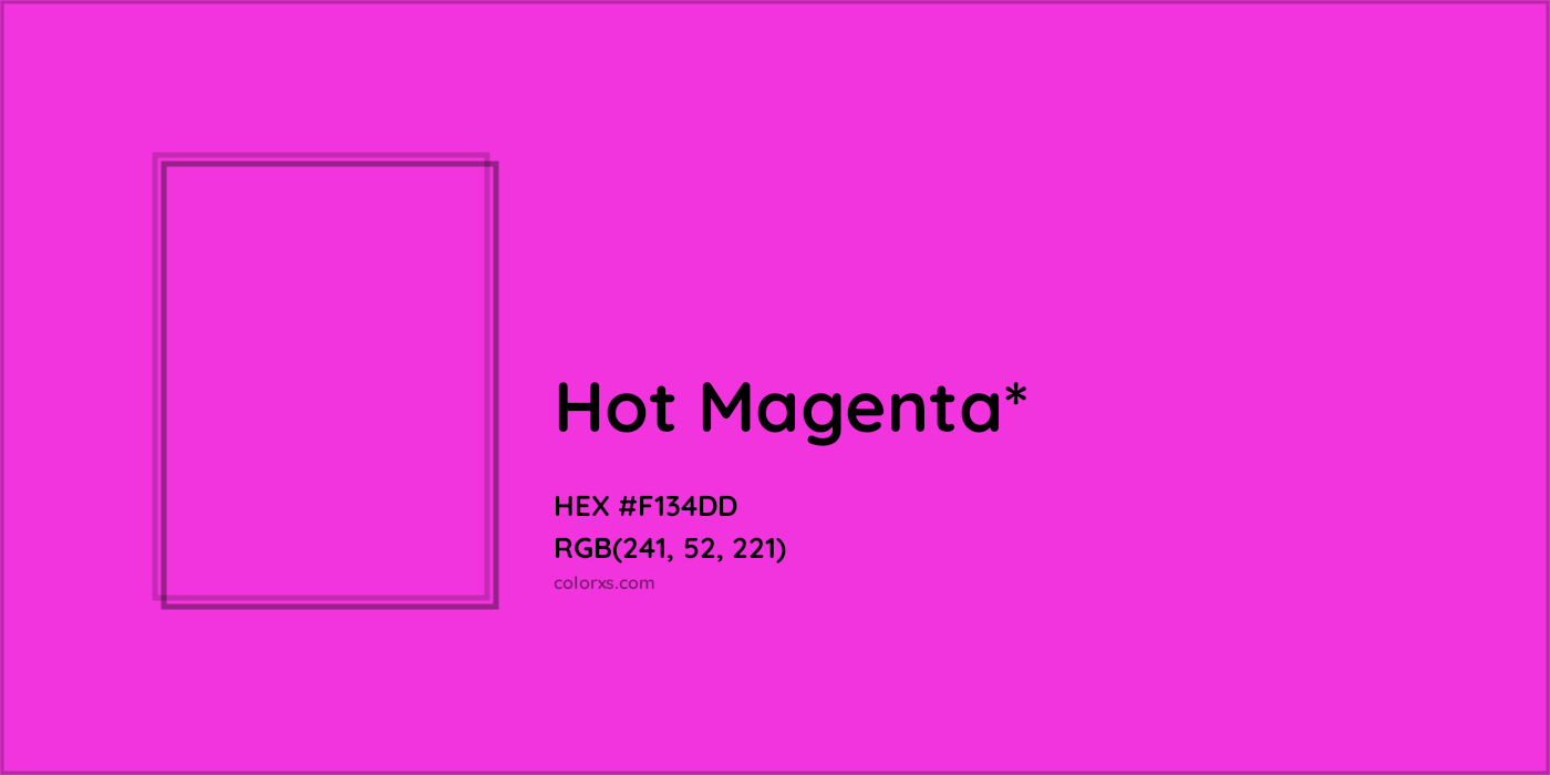 HEX #F134DD Color Name, Color Code, Palettes, Similar Paints, Images