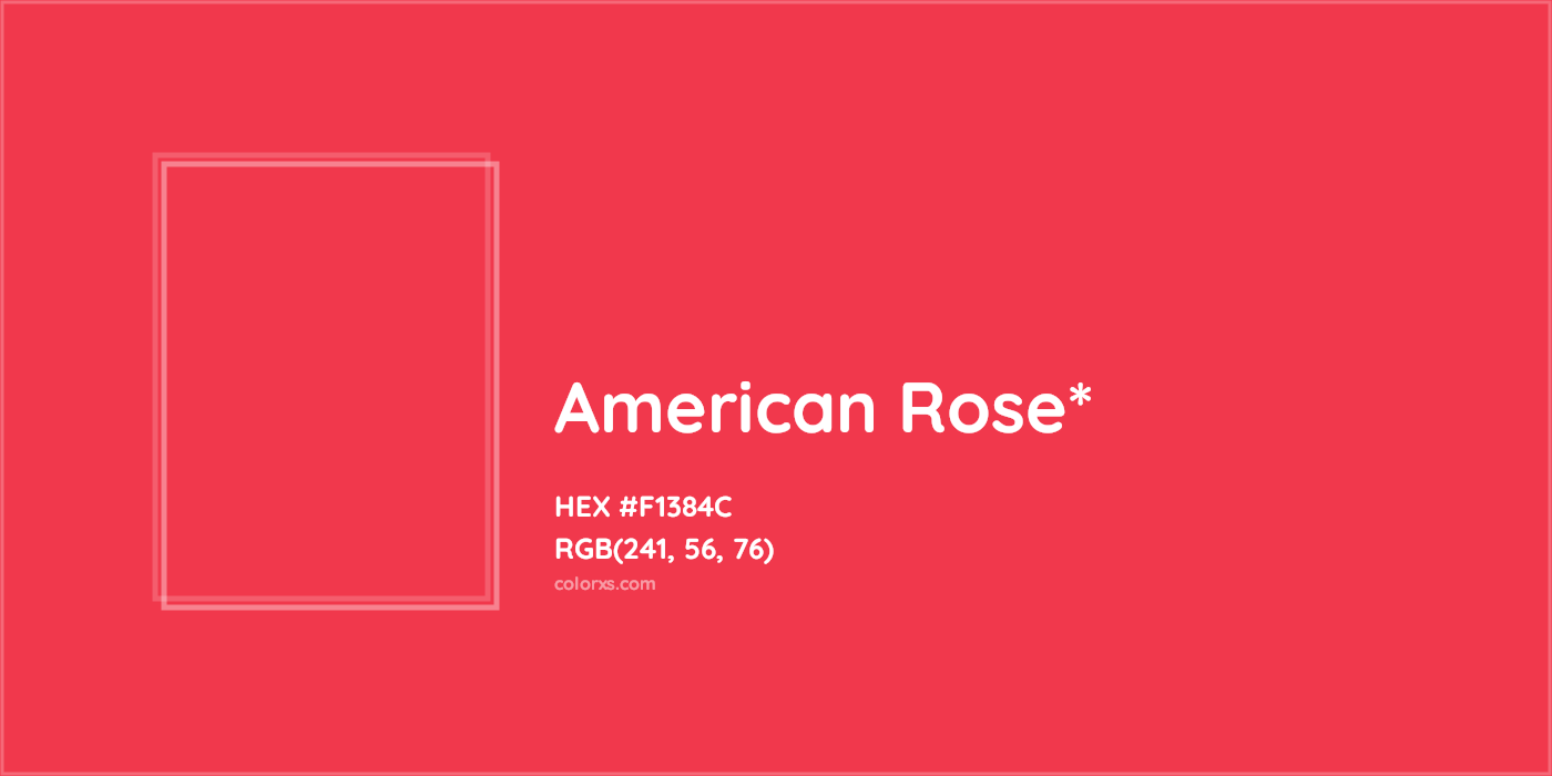 HEX #F1384C Color Name, Color Code, Palettes, Similar Paints, Images