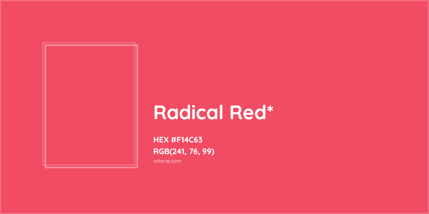 HEX #F14C63 Color Name, Color Code, Palettes, Similar Paints, Images