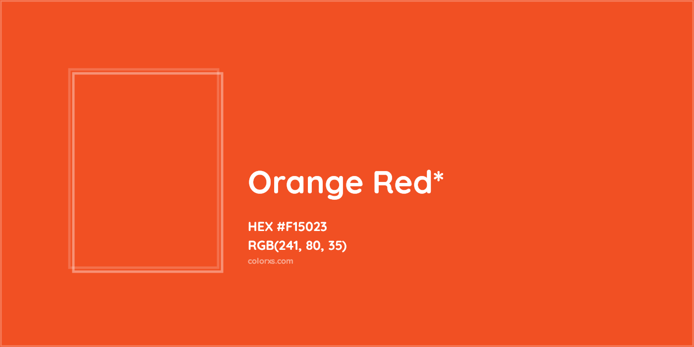 HEX #F15023 Color Name, Color Code, Palettes, Similar Paints, Images