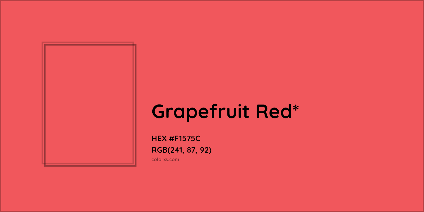 HEX #F1575C Color Name, Color Code, Palettes, Similar Paints, Images