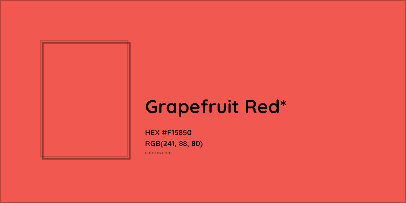 HEX #F15850 Color Name, Color Code, Palettes, Similar Paints, Images