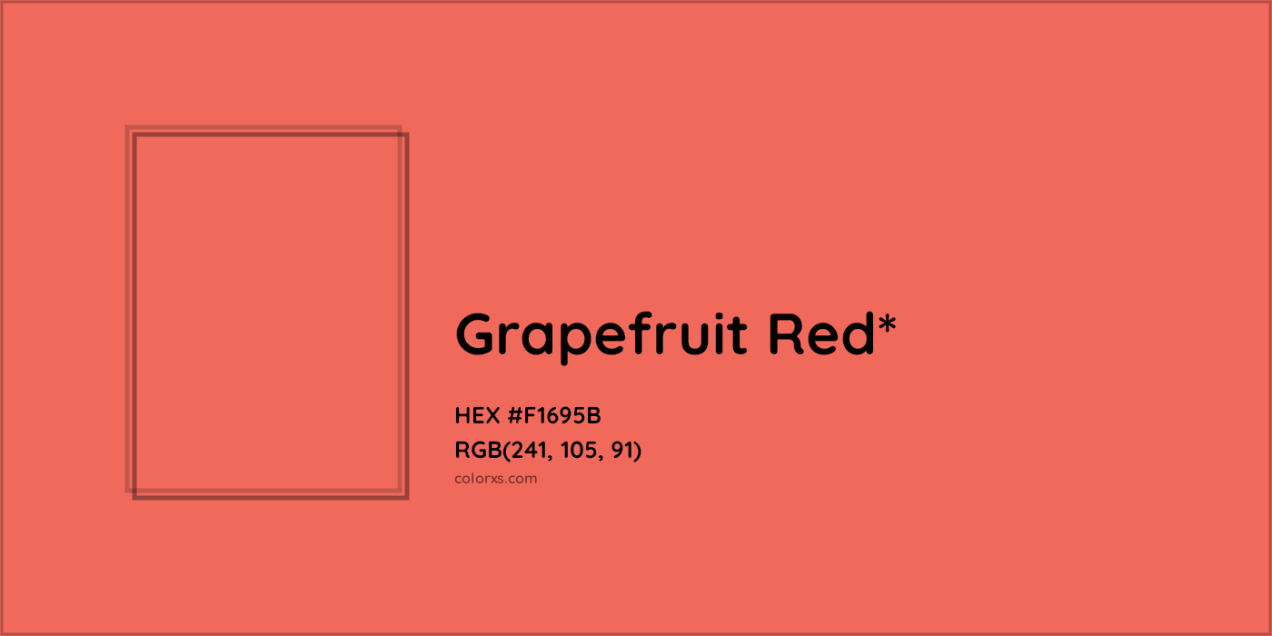 HEX #F1695B Color Name, Color Code, Palettes, Similar Paints, Images
